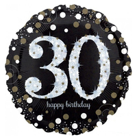 30th Birthday Sparkling Celebration Foil Balloon