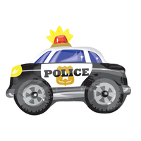 First Responders Police Car Junior Shape Foil Balloon
