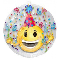 Insiders Emoticon Party Hat Foil Balloon