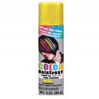 Hair Spray Yellow 85g Can - Crazy Hair day