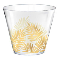 Palm Leaves Hawaiian Luau Plastic Tumblers 30 Pack