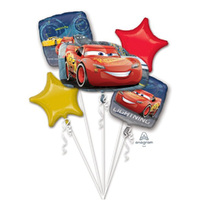 Disney Cars 3 Lightning McQueen Foil Balloon Bouquet