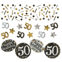 50th Birthday Sparkling Celebration Confetti