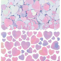 Iridescent Heart Shaped Confetti 70g Party Pack 