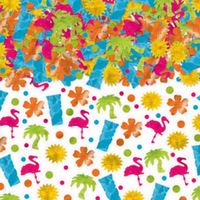 Hawaiian Tiki Flamingo Luau Confetti 70g Party Pack 