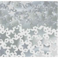 Australia Day Star Confetti Silver - 70g Approx