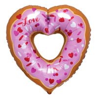 Heart Shaped Donut Love SuperShape Foil Balloon
