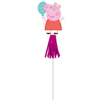 Peppa Pig Confetti Glittered Wands with Fringes 8 Pack