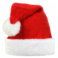 Christmas Santa Plush Hat Adult Size