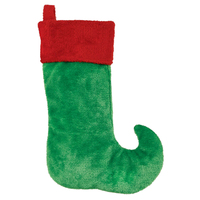 Christmas Elf Plush Stocking 
