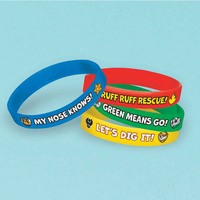 Paw Patrol Rubber Bracelet Loot Party Favours 4 Pack 