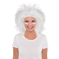 Crazy Wig White - Synthetic Fiber Wig 
