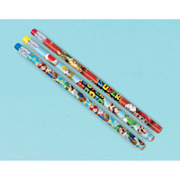 Super Mario Brothers Pencils Loot Party Favours 12 Pack