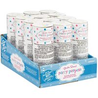 Girl or Boy? Confetti Poppers - Boy Gender Reveal 12 Pack