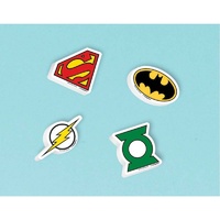 Justice League Eraser Party Loot Favours 12 Pack