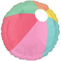 Just Chillin Beach Ball Round Foil Balloon