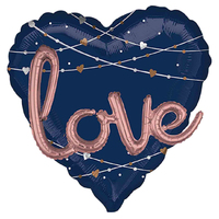 Navy Wedding Love Foil Multi-Balloon