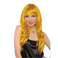 Glamorous Wig Yellow Costume Accessory x1