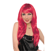 Glamorous Wig Red Costume Accessory x1