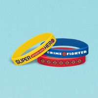 SpiderMan Rubber Bracelet Loot Party Favours 6 Pack 
