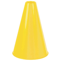 Sports Party Plastic Megaphone Yellow x1