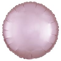 Satin Luxe Pastel Pink Round Foil Balloon