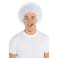 Australia Day Curly Wig White x1