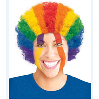 Rainbow Curly Wig x1