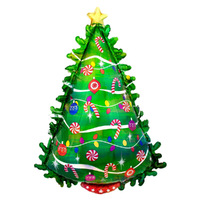 Green Christmas Tree Holographic SuperShape Foil Balloon