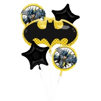 Batman Bouquet of 5 Foil Balloons