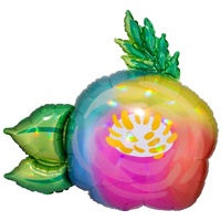 Iridescent Beautiful Flower SuperShape Holographic Foil Balloon