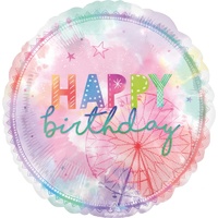 Coachella Happy Birthday Jumbo Round Foil Balloon