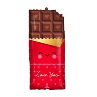 Valentines Day Chocolate Bar Love You SuperShape Foil Balloon