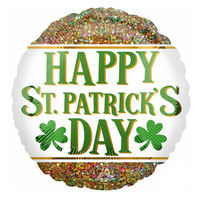 Happy St. Patrick's Day Round Foil Balloon