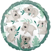 Australia Day Koala Round Foil Balloon