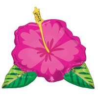 Beautiful Tropical Hibiscus Flower Foil Balloon