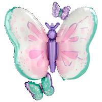 Flutters Butterfly SuperShape Foil Balloon