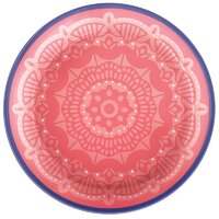 Boho Vibes Premium Plastic Lunch Cake Dessert Plates 4 Pack