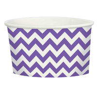 Chevron New Purple Treat Cups 20 Pack