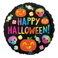 Happy Halloween Cuties Holographic Iridescent Foil Balloon