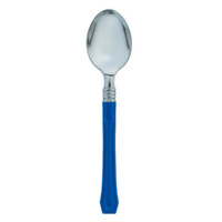 Bright Royal Blue Premium Classic Choice Spoons 20 Pack 