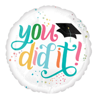 Graduation Follow Your Dreams You Did It Foil Balloon