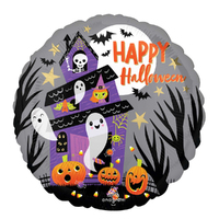 Happy Halloween Haunted House Foil Balloon