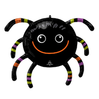 Halloween Smiley Spider SuperShape Foil Balloon