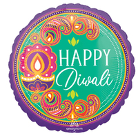 Happy Diwali Festival of Lights Rangoli Dream Foil Balloon