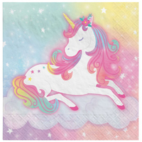 Enchanted Unicorn Beverage Napkins 16 Pack