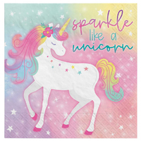 Enchanted Unicorn Lunch Napkins 16 Pack