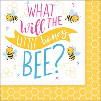 Baby Shower What Will It Bee? Lunch Napkins