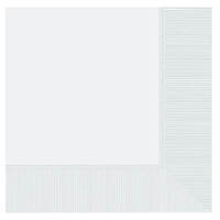 Frosty White Lunch Napkins 20 Pack
