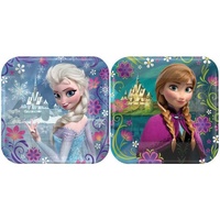Frozen 17cm Square Paper Plates 